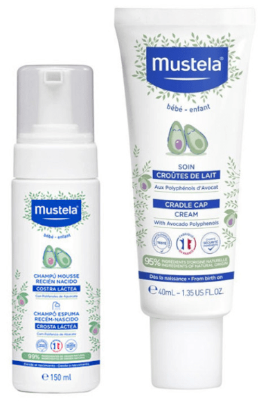 Mustela Champú Mousse Recién Nacido 150 ml + Crema Costra Láctea 40 ml