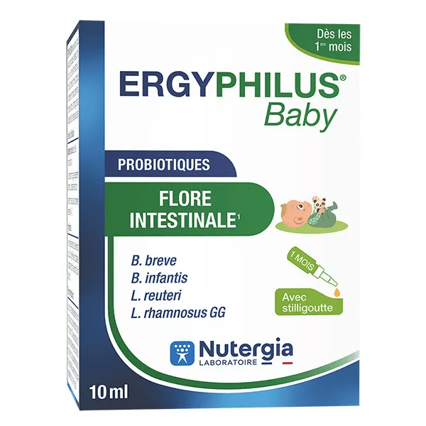 Ergyphilus Baby Probiotiques flore intestinale flacon 10ml 2