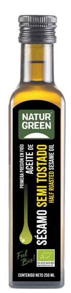 NaturGreen Aceite Sésamo Semi Tostado Bio 250 Ml