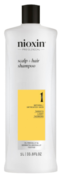 Nioxin 1 Champú Cabello Natural Debilitamiento Leve 1000 Ml