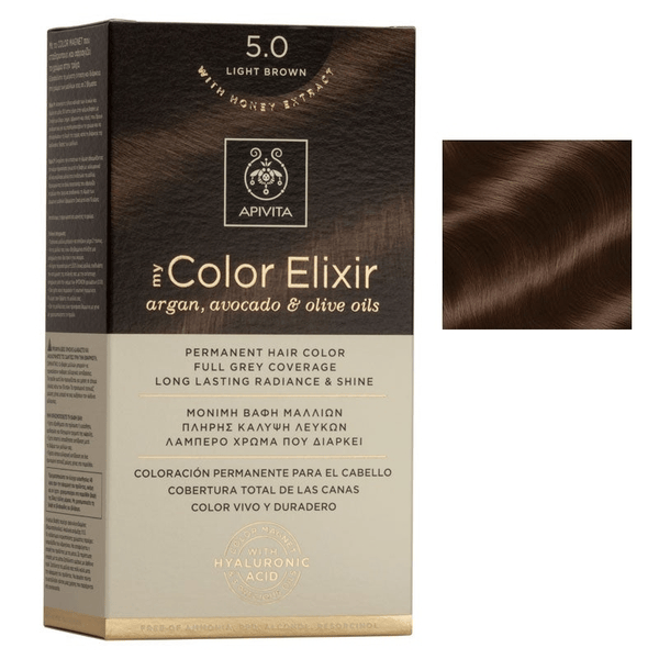 Apivita My Color Elixir Tinte Castaño Claro Nº5.0