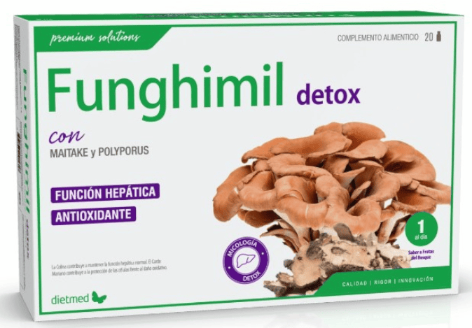 Dietmed Funghimil Detox Frutas del Bosque 20 Ampollas