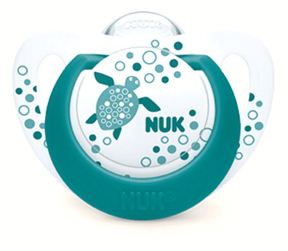 Nuk Chupete Genius Silicona 0-6m Blanco y Verde