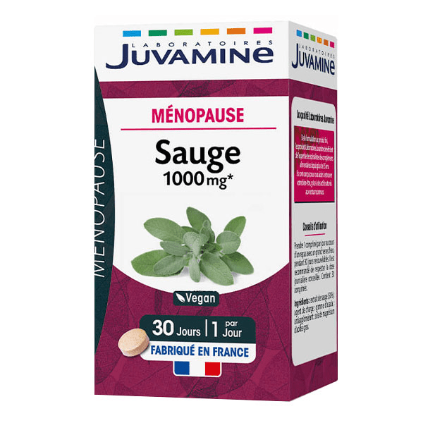 Sauge 1000mg, bouffées de chaleur, 30 comprimés 2