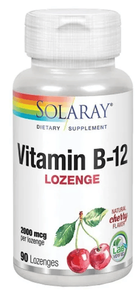 Solaray Vitamina B12 2000Mcg 90 Comprimidos Sublinguales