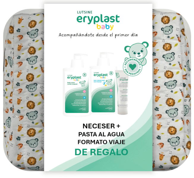 Lutsine Eryplast Baby Gel Champú 500 ml + Loción Hidratante 500 ml + Pasta al Agua 125 ml