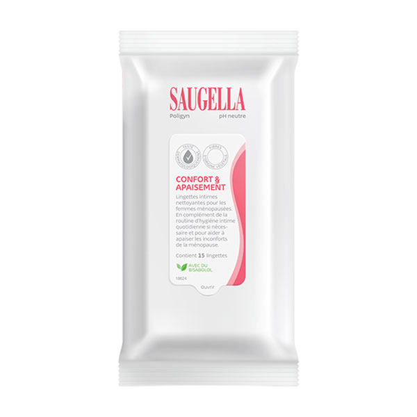 Poligyn Ménopause 50+  Lingette Intime Nettoyante  - 15 unités 5