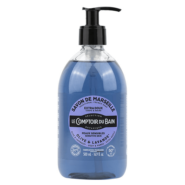Savon de Marseille Olive Lavande Extra Doux 500ml 5