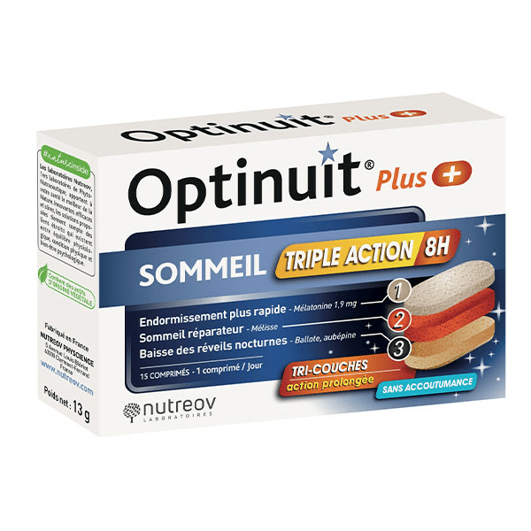Optinuit Plus Triple Action Boite 15 comprimés 2
