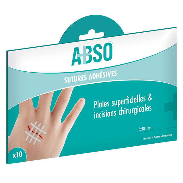 ABSO Sutures adhésives 6 x 100 mm