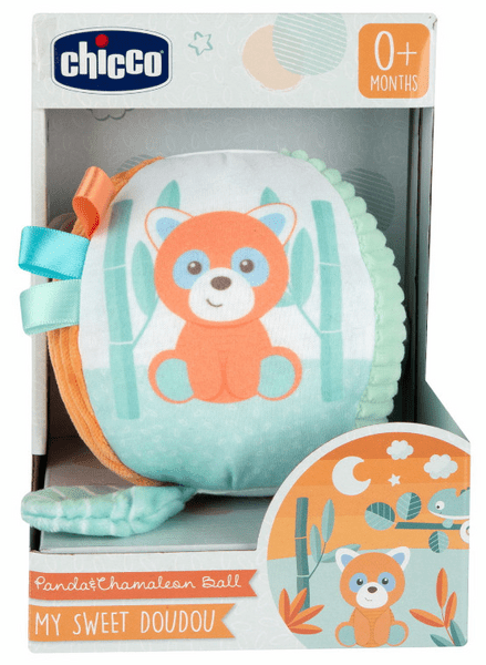 Chicco Mi Primera Pelota Suave Panda Y Camaleón +0M