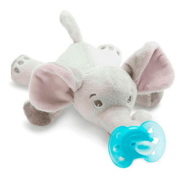 Philips Avent Chupete Ultra Soft 0-6m + Peluche Elefante