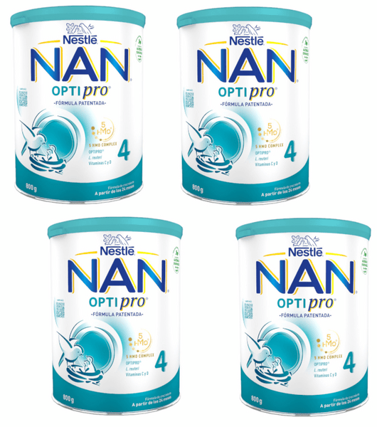 Nestlé Nan Optipro 4 Leche de Crecimiento 4x800 gr
