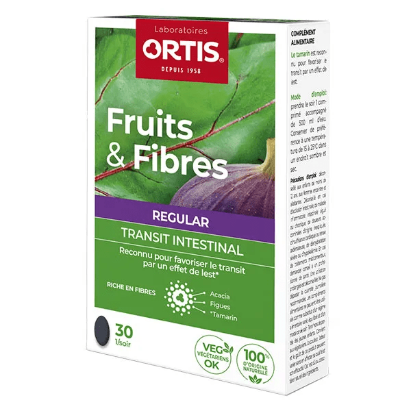 Transit Intestinal Fruits & Fibres Regular 30 comprimés 3