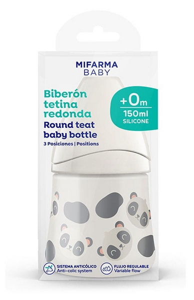 Mifarma Baby Biberón Tetina Silicona 3 Posiciones 150 Ml