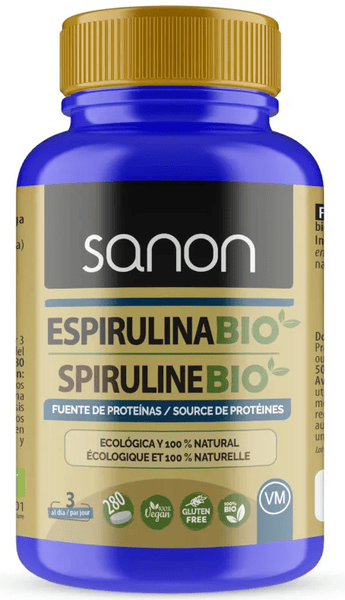 Sanon Azul/Verde Espirulina Bio 280 Comprimidos