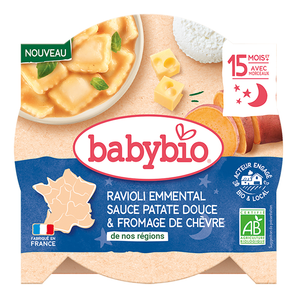 Ravioli Emmental Sauce Patate Douce Fromage de Chèvre Bio 190g 3