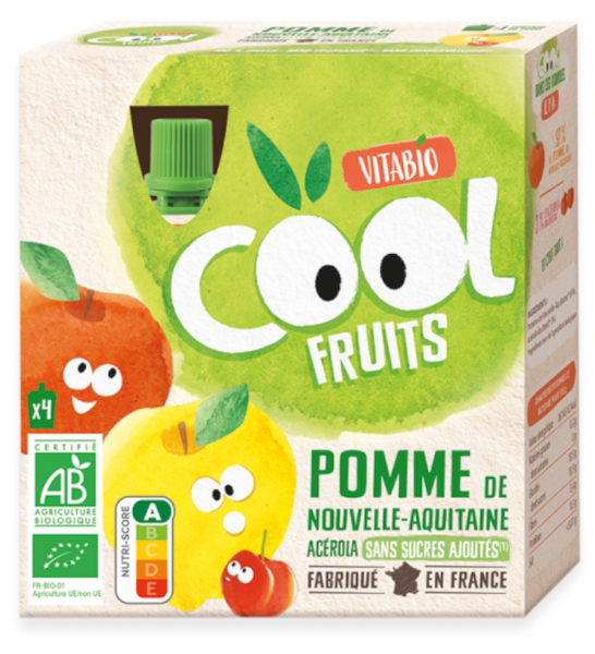 Vitabio Cool Fruits Manzana 4x90 gr