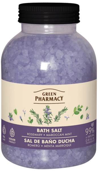 Green Pharmacy Sal de Baño Romero y Menta Marroquí 1 Kg