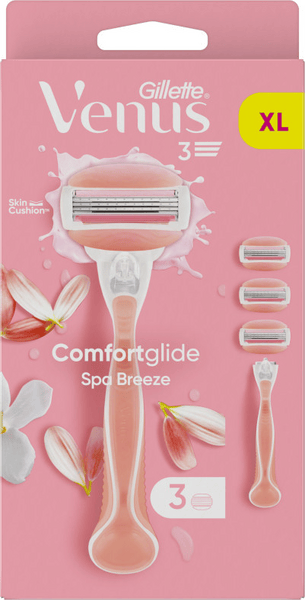 Gillette Venus Comfortglide Spa Breeze, 1 Mango + 3 Recambios