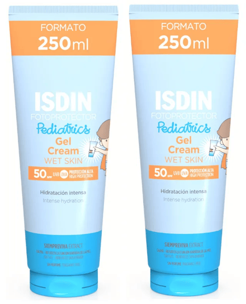 Isdin Protector Solar Pediatrics Gel Crema SPF50 2x250 ml