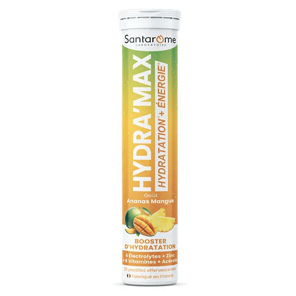 Santarome - Solution d'hydratation - Ananas Mangue - 20 pastilles
