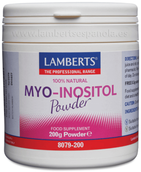 Lamberts Myo Inositol en Polvo 100% Natural 200 gr