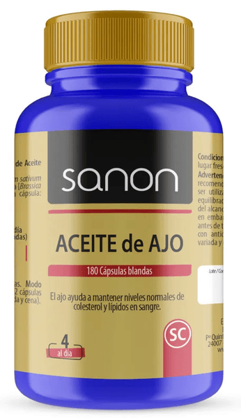 Sanon Aceite De Ajo 180Caps - Imagen 2