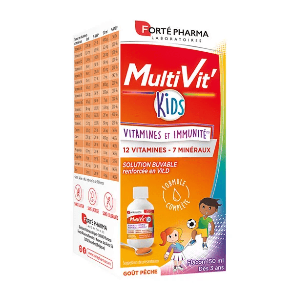 Multivit'Kids Energie Solution buvable dès 3 ans 150ml 2