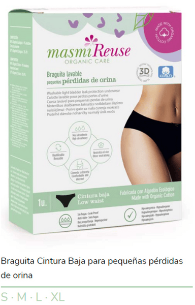 Masmi Braguita Perdidas Ligeras Baja Talla Xl Lavable