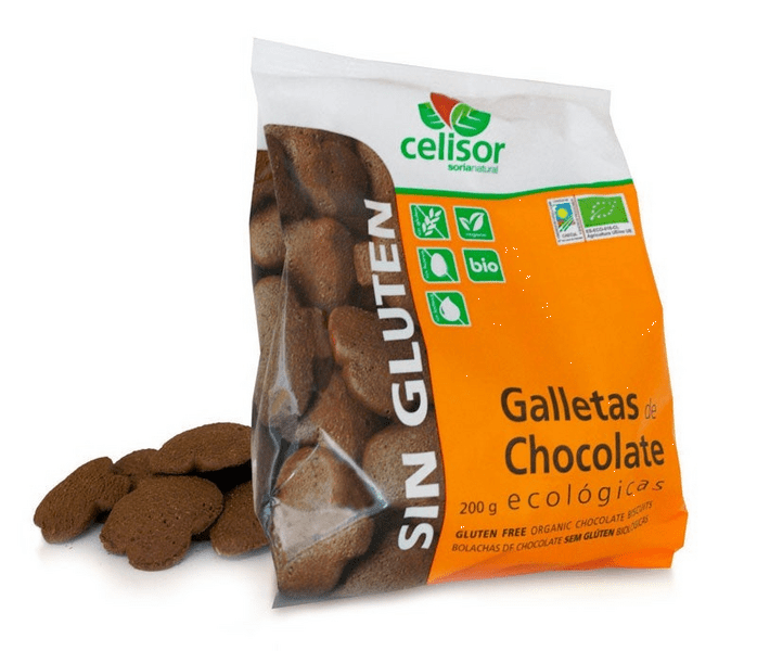 Soria Natural Galletas De Chocolate Sin Gluten 200 Gr