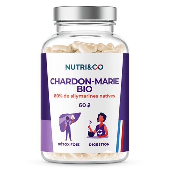 Nutri&Co Chardon-Marie - Drainage et Détox Foie Colon Intestins - 60 gélules 4