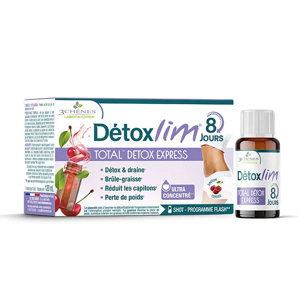 3 Chênes Détoxlim Total détox express 8 jours 8 shots