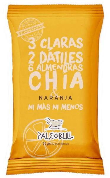 Paleobull Barrita Naranja Y Chía  1Ud