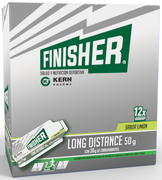 Finisher Long Distance Sabor Limón 12 Geles