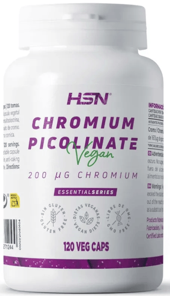 Hsn Picolinato De Cromo 200Mcg 120 Cápsulas Vegetales
