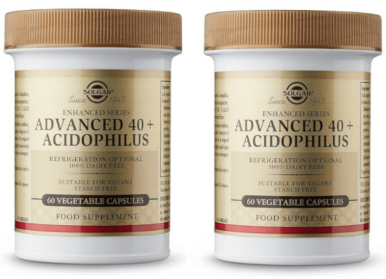 Solgar Advanced 40+ Acidophilus 120 Cápsulas Vegetales