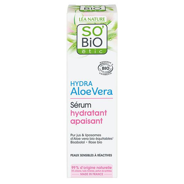 So'Bio Étic Hydra Aloe Vera Sérum Hydratant Apaisant Bio 30ml 2