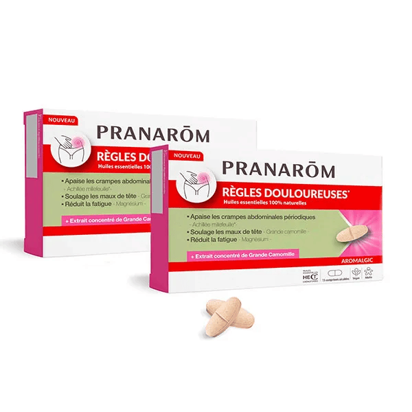 Pranarôm Aromalgic Duo Règles Douloureuses 15 Comprimés x2