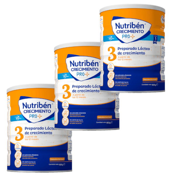 Nutribén Pro+ Leche de Crecimiento 3x800 gr