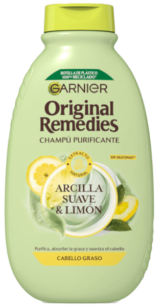 Garnier Original Remedies Champú Arcilla Y Limón 400 Ml