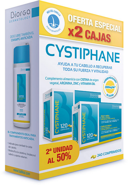 Biorga Cystiphane Tratamiento Anticaída 240 Comprimidos