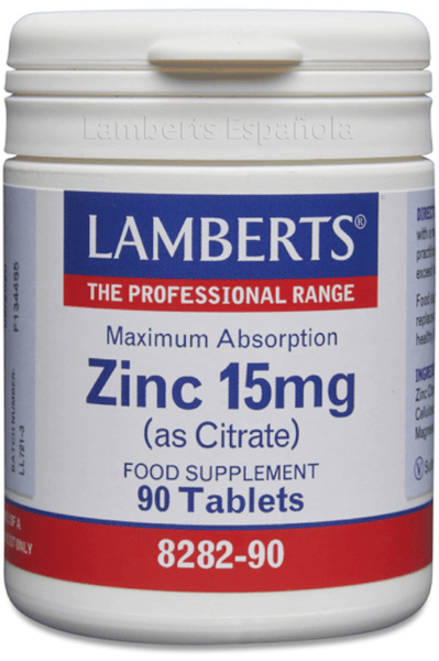 Lamberts Citrato Zinc 15 Mg 90 Cápsulas - Imagen 2
