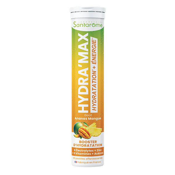 Santarome - Solution d'hydratation - Ananas Mangue - 20 pastilles