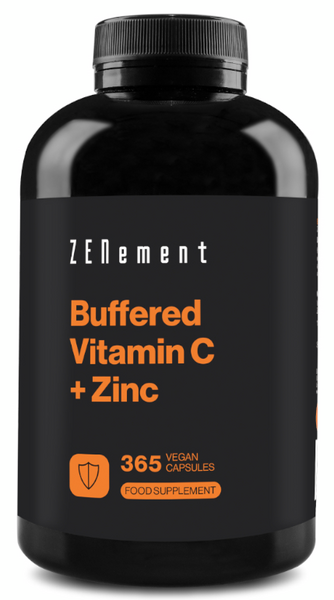 ZENement Vitamina C Tamponada + Zinc 365 Cápsulas Veganas