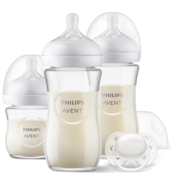 Philips Avent Pack Cristal 3 Biberones + 1 Chupete