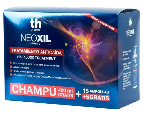 TH Pharma Neoxil Anticaída Pack 20 Ampollas + Champú 400ml