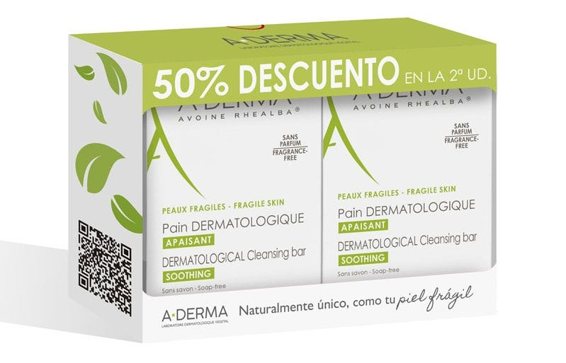 A-Derma Dermopan Pastilla Limpiadora Duplo 2x100g