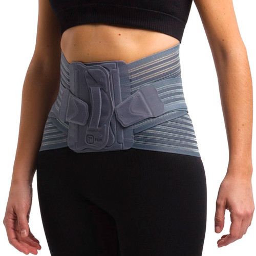 Prim Primspine Care+ Faja Lumbosacra Semirrígida Doble Tensor En Cruce Lumbar Gris Talla L