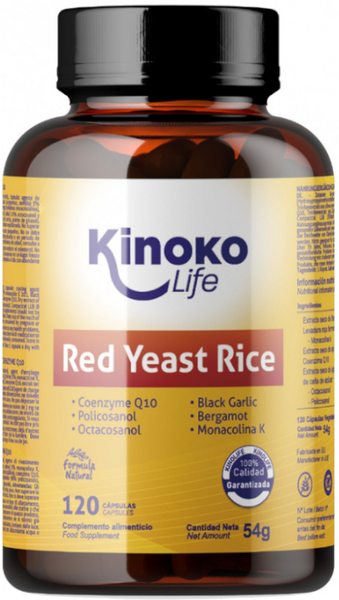 Kinoko Life Levadura Arroz Rojo 120 Cápsulas